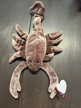Ty Brown Plush Stingray Dog Toy